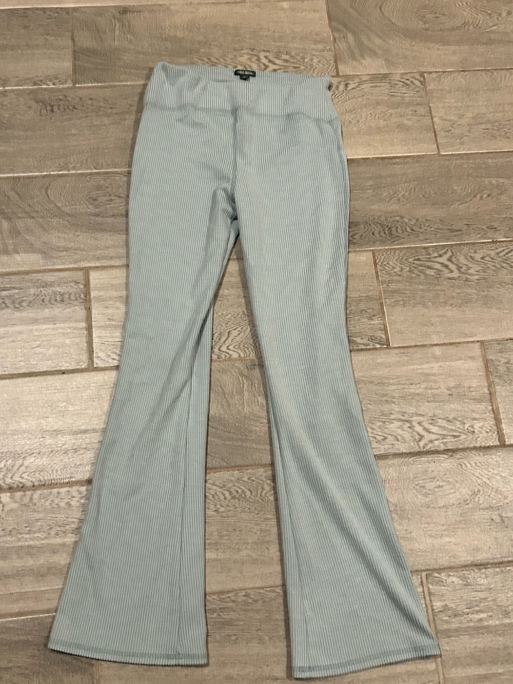 Wild Fable - Slate blue ribbed flared yoga pants - size medium